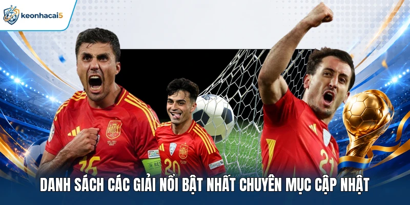 Danh sách các giải nổi bật nhất chuyên mục cập nhật