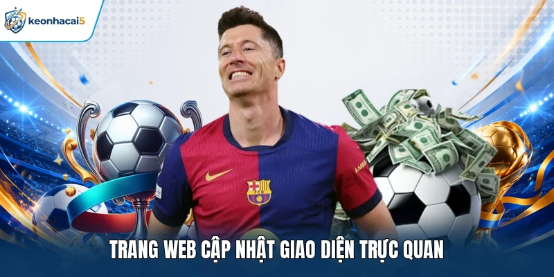 Trang web cập nhật giao diện trực quan